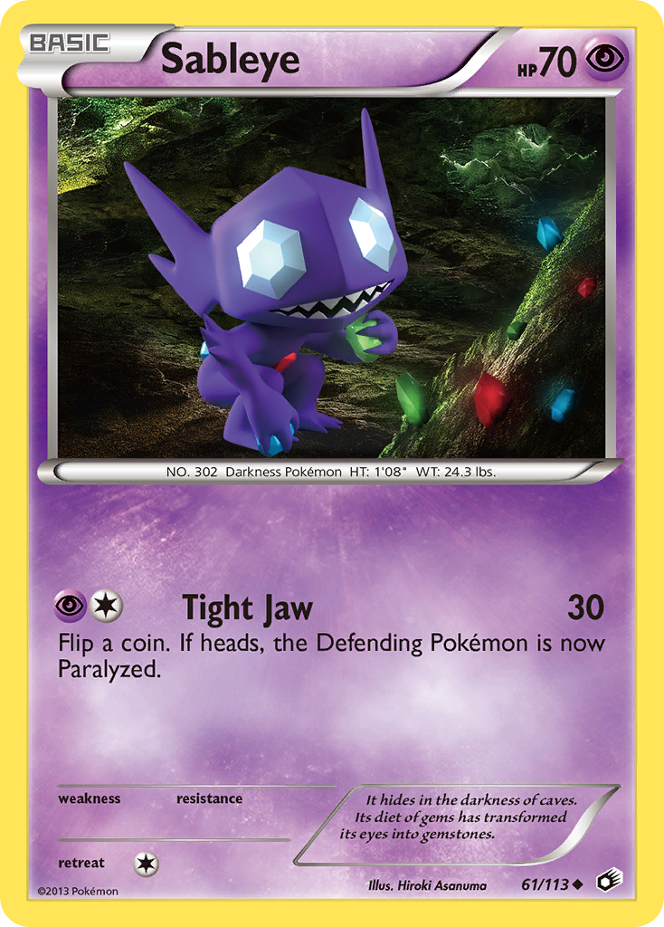 Sableye (61/113) [Black & White: Legendary Treasures] | Tabernacle Games