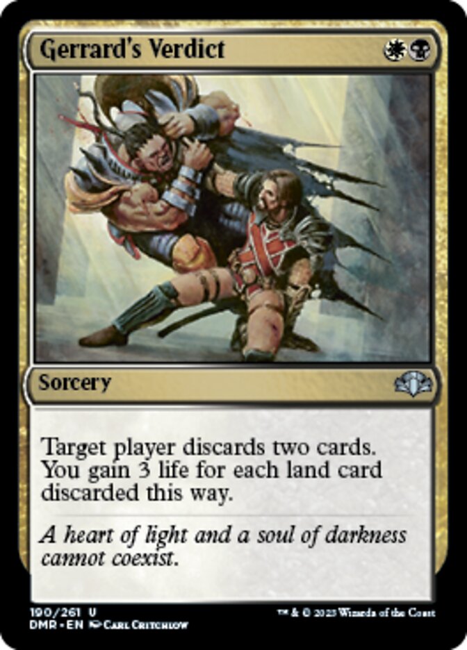Gerrard's Verdict [Dominaria Remastered] | Tabernacle Games