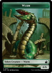 Saproling // Wurm Double-Sided Token [Ravnica Remastered Tokens] | Tabernacle Games