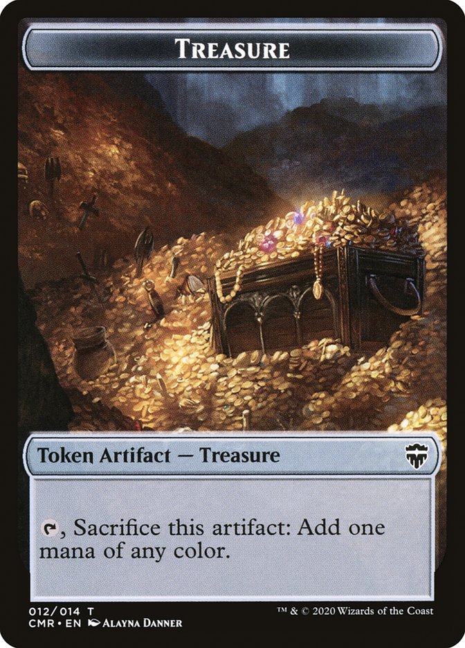 Treasure Token [Commander Legends Tokens] | Tabernacle Games