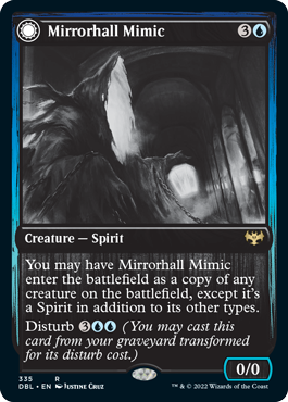 Mirrorhall Mimic // Ghastly Mimicry [Innistrad: Double Feature] | Tabernacle Games