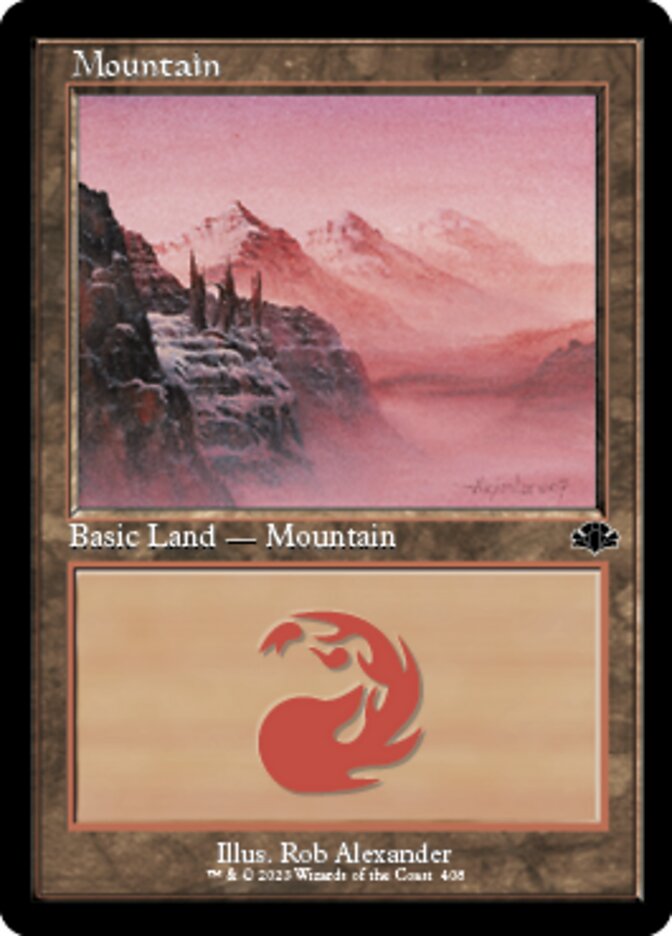 Mountain (408) (Retro) [Dominaria Remastered] | Tabernacle Games