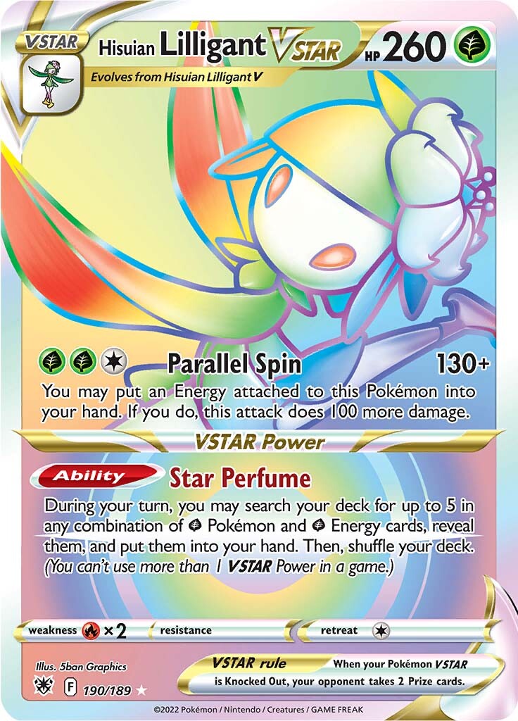 Hisuian Lilligant VSTAR (190/189) [Sword & Shield: Astral Radiance] | Tabernacle Games