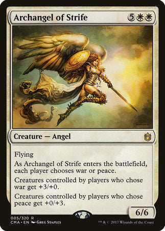 Archangel of Strife [Commander Anthology] | Tabernacle Games