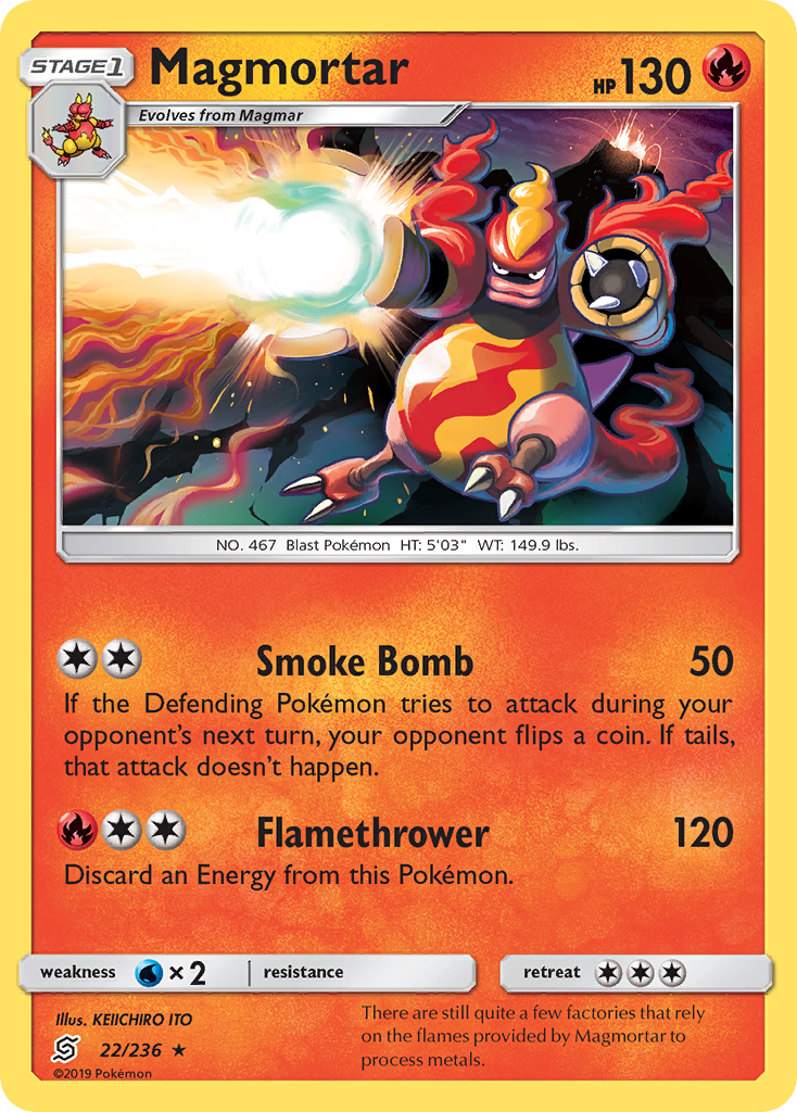 Magmortar (22/236) [Sun & Moon: Unified Minds] | Tabernacle Games