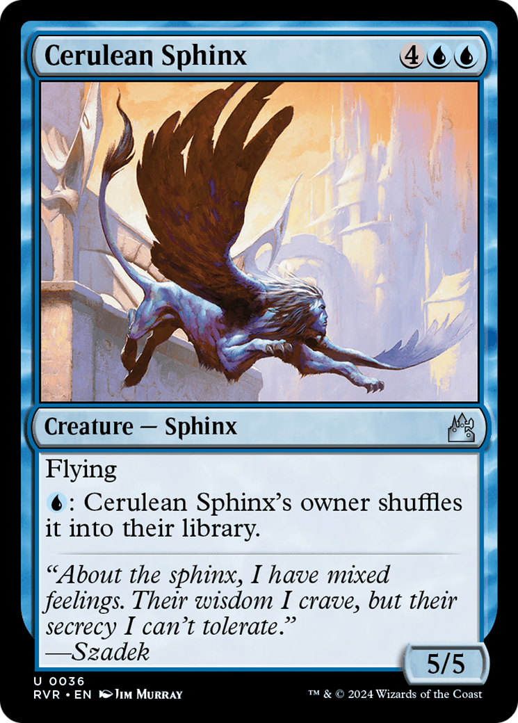 Cerulean Sphinx [Ravnica Remastered] | Tabernacle Games