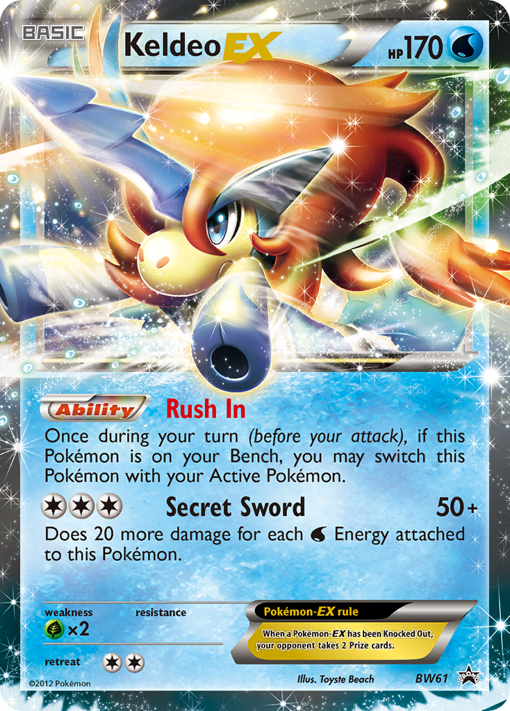 Keldeo EX (BW61) [Black & White: Black Star Promos] | Tabernacle Games