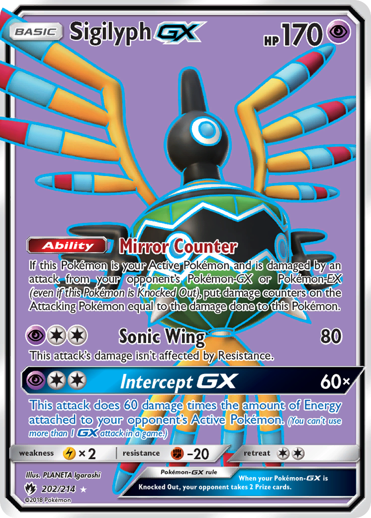 Sigilyph GX (202/214) [Sun & Moon: Lost Thunder] | Tabernacle Games