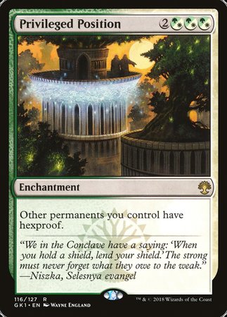 Privileged Position [GRN Guild Kit] | Tabernacle Games