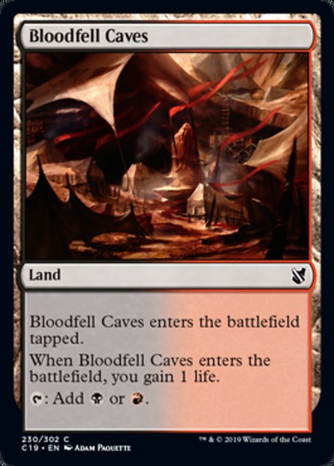 Bloodfell Caves [Commander 2019] | Tabernacle Games