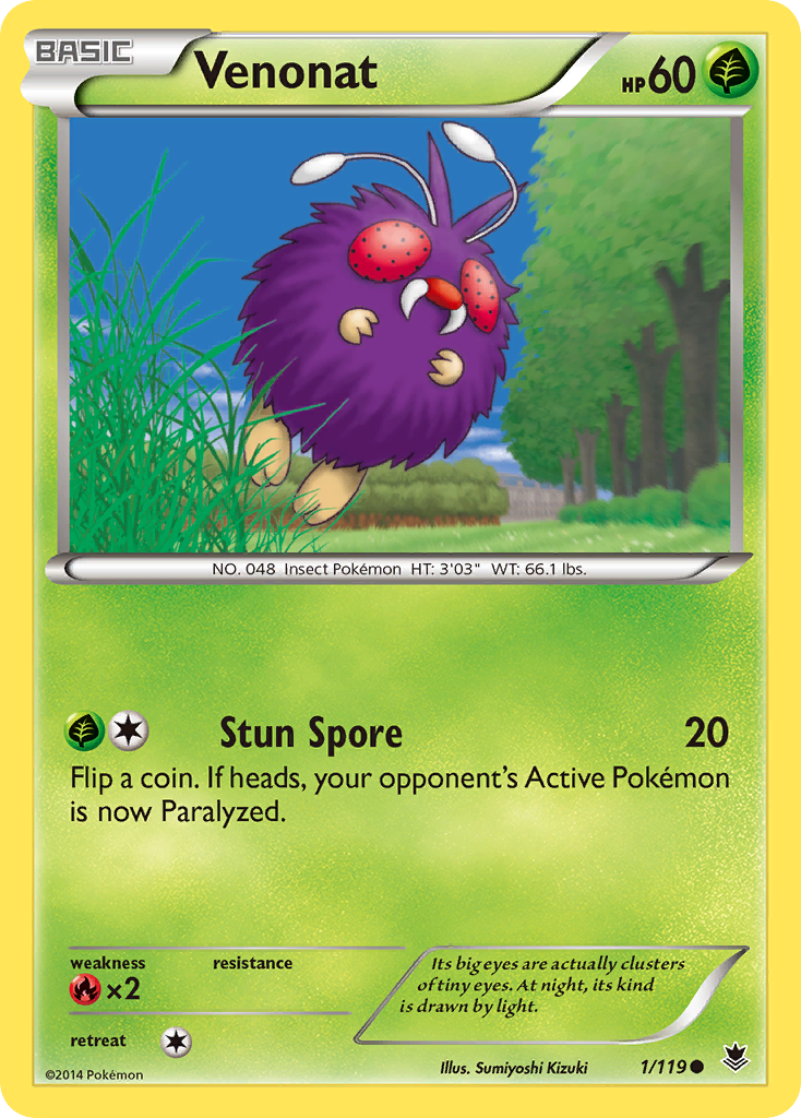 Venonat (1/119) [XY: Phantom Forces] | Tabernacle Games