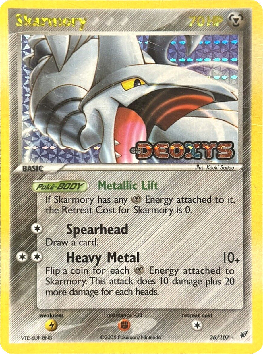 Skarmory (26/107) (Stamped) [EX: Deoxys] | Tabernacle Games