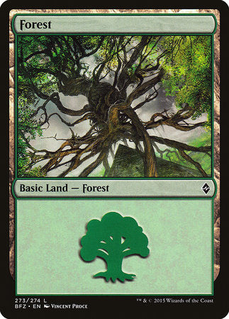Forest (273) [Battle for Zendikar] | Tabernacle Games