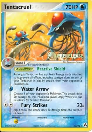 Tentacruel (45/92) (Prerelease Promo) [Nintendo: Black Star Promos] | Tabernacle Games