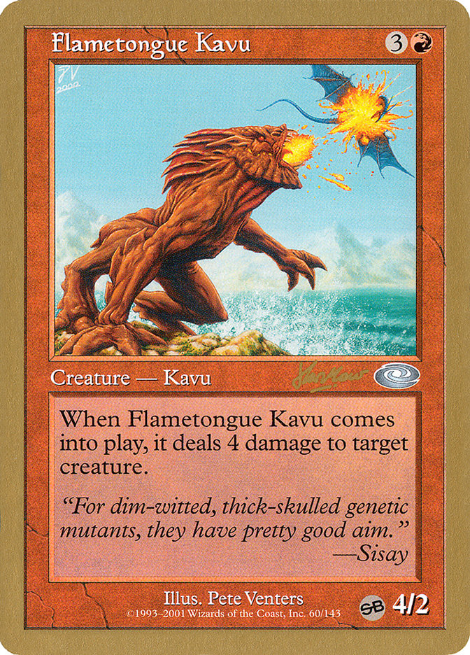 Flametongue Kavu (Sim Han How) (SB) [World Championship Decks 2002] | Tabernacle Games
