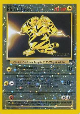 Electabuzz (1) (Winner) [Best of Promos] | Tabernacle Games