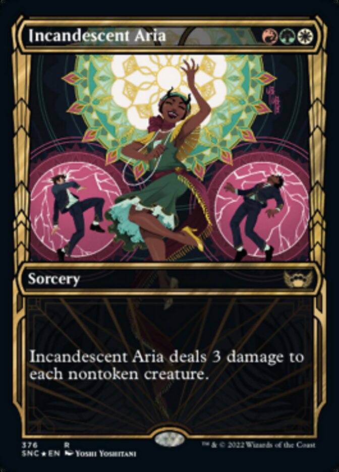 Incandescent Aria (Showcase Golden Age Gilded Foil) [Streets of New Capenna] | Tabernacle Games