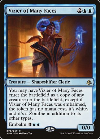 Vizier of Many Faces [Amonkhet] | Tabernacle Games
