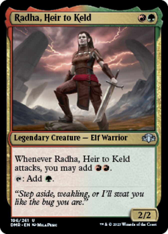 Radha, Heir to Keld [Dominaria Remastered] | Tabernacle Games