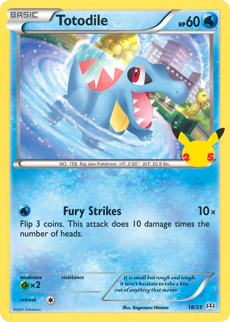 Totodile (18/25) [McDonald's 25th Anniversary] | Tabernacle Games