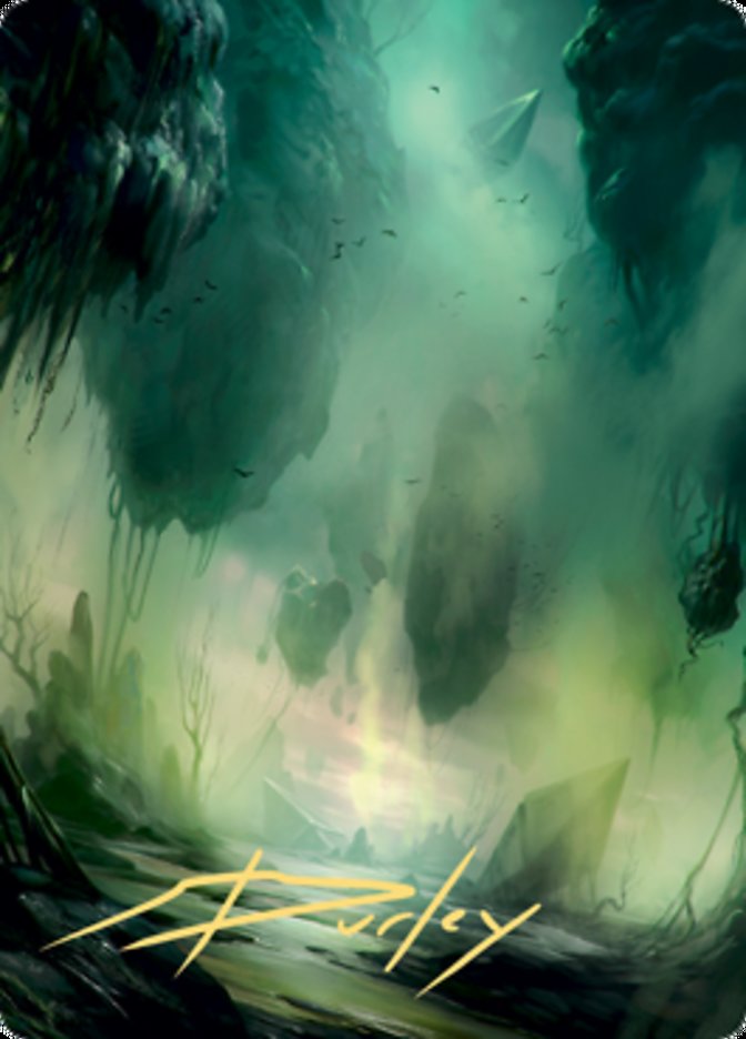 Swamp 1 Art Card (Gold-Stamped Signature) [Zendikar Rising Art Series] | Tabernacle Games