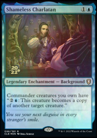 Shameless Charlatan [Commander Legends: Battle for Baldur's Gate Prerelease Promos] | Tabernacle Games