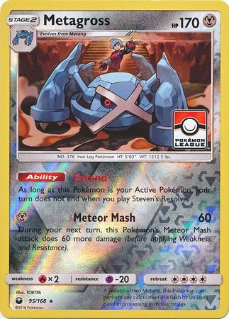 Metagross (95/168) (League Promo) [Sun & Moon: Celestial Storm] | Tabernacle Games