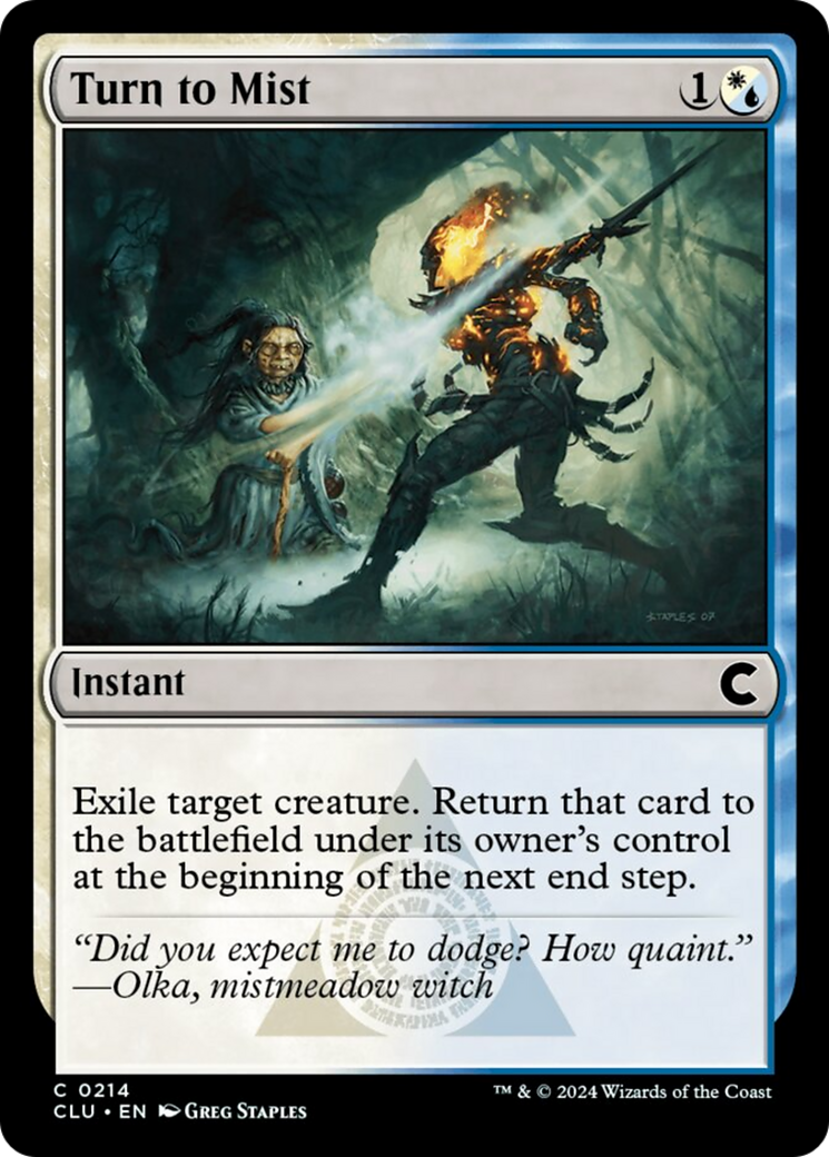 Turn to Mist [Ravnica: Clue Edition] | Tabernacle Games