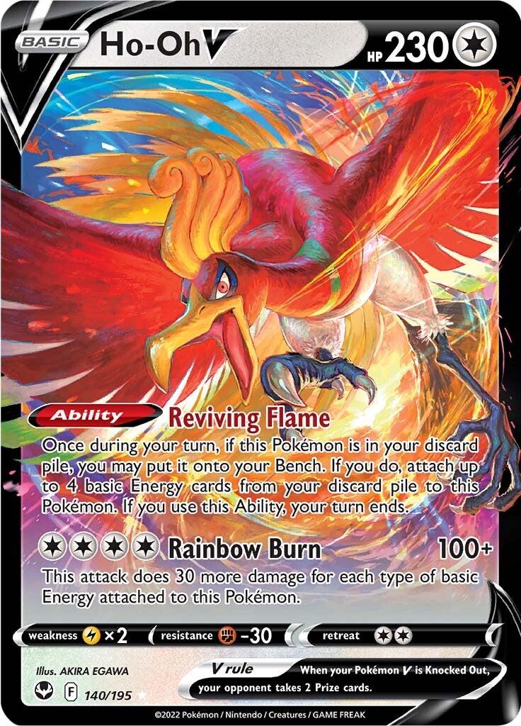 Ho-oh V (140/195) [Sword & Shield: Silver Tempest] | Tabernacle Games