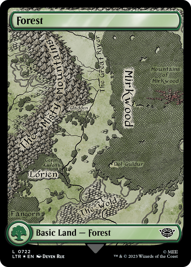 Forest (0722) (Surge Foil) [The Lord of the Rings: Tales of Middle-Earth] | Tabernacle Games