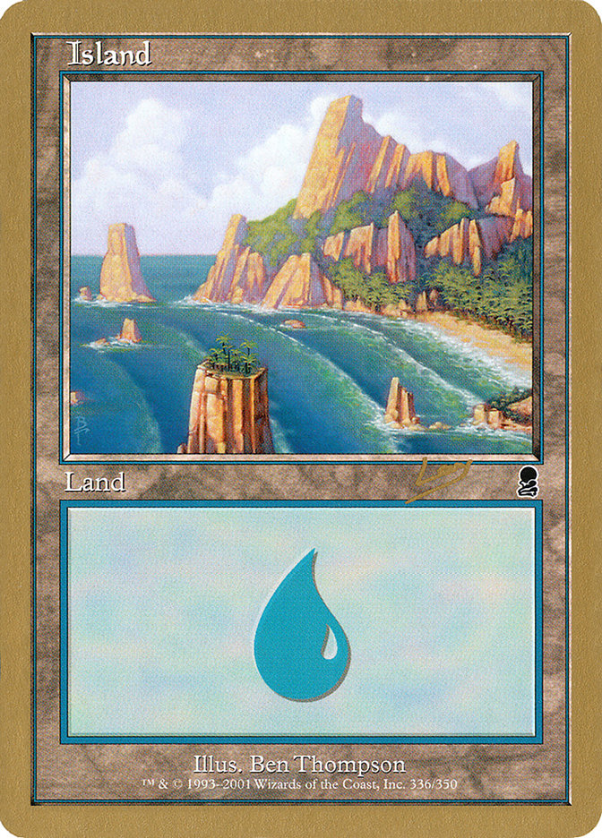 Island (rl336a) (Raphael Levy) [World Championship Decks 2002] | Tabernacle Games