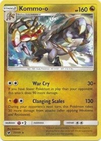 Kommo-o (77/111) (Cracked Ice Holo) (Theme Deck Exclusive) [Sun & Moon: Crimson Invasion] | Tabernacle Games