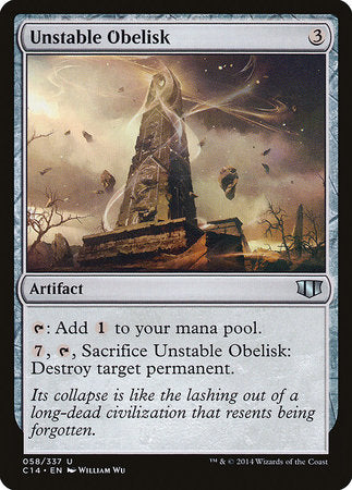Unstable Obelisk [Commander 2014] | Tabernacle Games