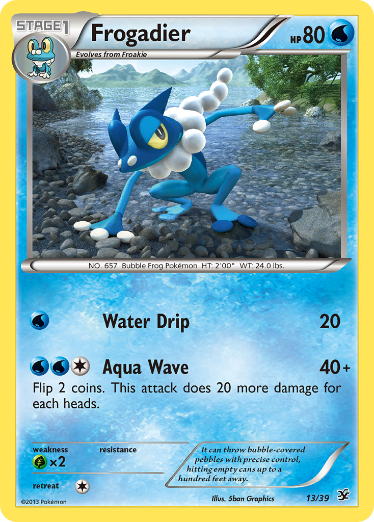 Frogadier (13/39) [XY: Kalos Starter Set] | Tabernacle Games