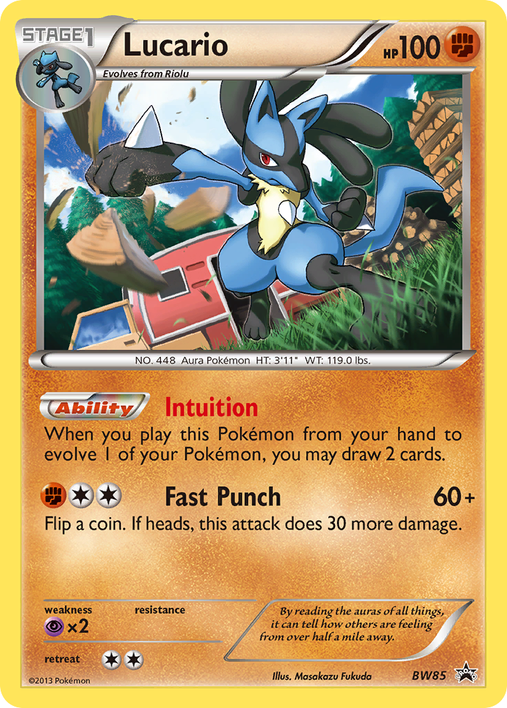 Lucario (BW85) [Black & White: Black Star Promos] | Tabernacle Games