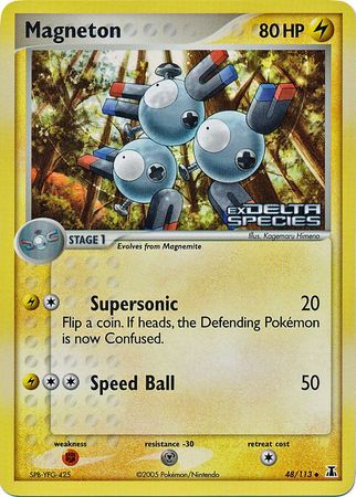 Magneton (48/113) (Stamped) [EX: Delta Species] | Tabernacle Games