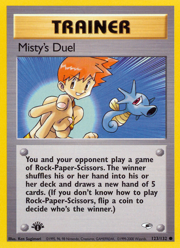 Misty's Duel (123/132) [Gym Heroes 1st Edition] | Tabernacle Games