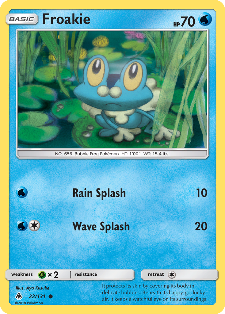 Froakie (22/131) [Sun & Moon: Forbidden Light] | Tabernacle Games