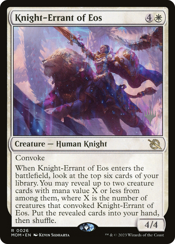 Knight-Errant of Eos (Promo Pack) [March of the Machine Promos] | Tabernacle Games