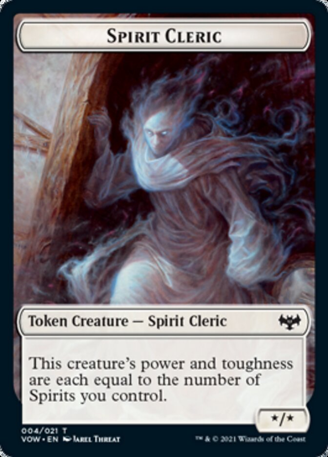 Spirit Cleric Token [Innistrad: Crimson Vow Tokens] | Tabernacle Games