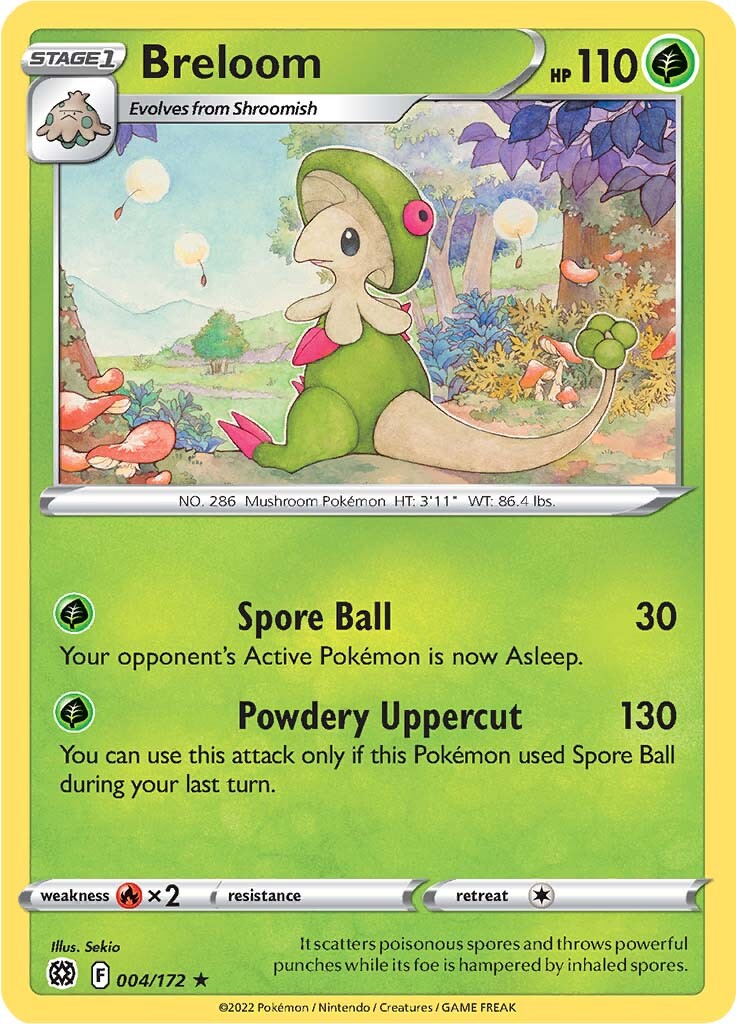 Breloom (004/172) [Sword & Shield: Brilliant Stars] | Tabernacle Games