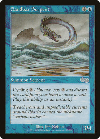 Sandbar Serpent [Urza's Saga] | Tabernacle Games