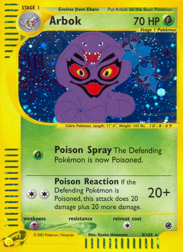 Arbok (3/165) [Expedition: Base Set] | Tabernacle Games