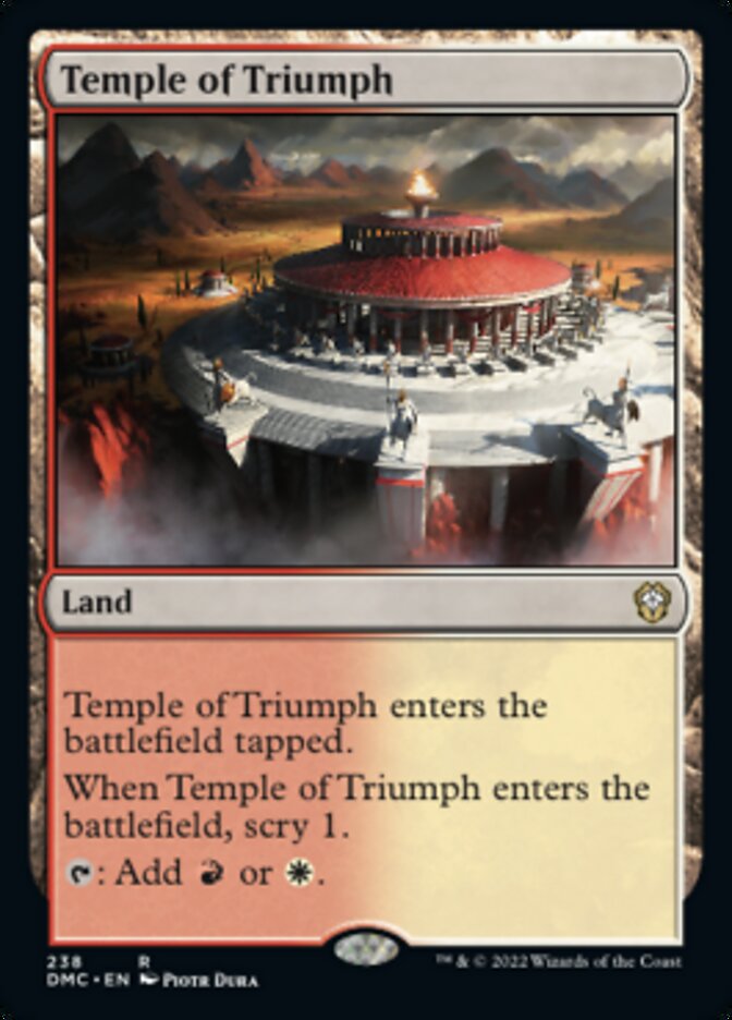 Temple of Triumph [Dominaria United Commander] | Tabernacle Games