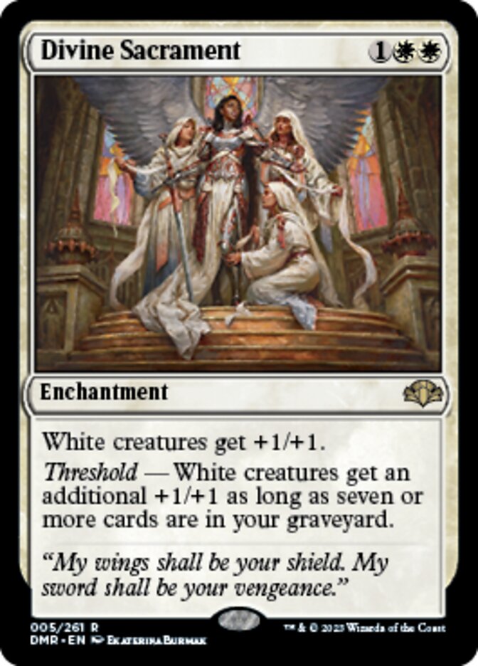 Divine Sacrament [Dominaria Remastered] | Tabernacle Games