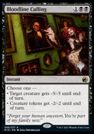 Bloodline Culling (Promo Pack) [Innistrad: Midnight Hunt Promos] | Tabernacle Games