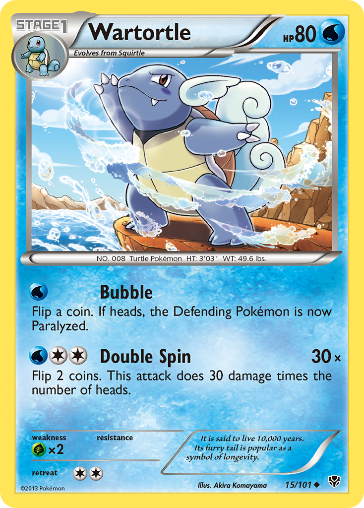 Wartortle (15/101) [Black & White: Plasma Blast] | Tabernacle Games