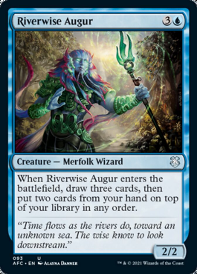 Riverwise Augur [Dungeons & Dragons: Adventures in the Forgotten Realms Commander] | Tabernacle Games