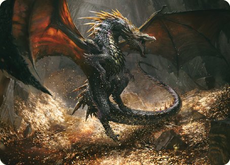 Cavern-Hoard Dragon Art Card [The Lord of the Rings: Tales of Middle-earth Art Series] | Tabernacle Games