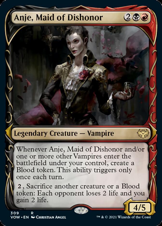 Anje, Maid of Dishonor (Showcase Fang Frame) [Innistrad: Crimson Vow] | Tabernacle Games